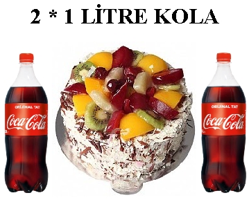 6 ile 9 Kiilik Kark Meyveli ya pasta ve 2 adet 1 litre cola